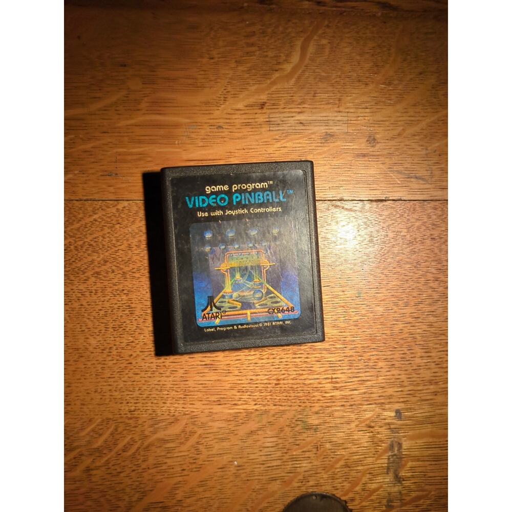 Vtg Atari 1981 Video Pinball game program CX2648 cartridge only
